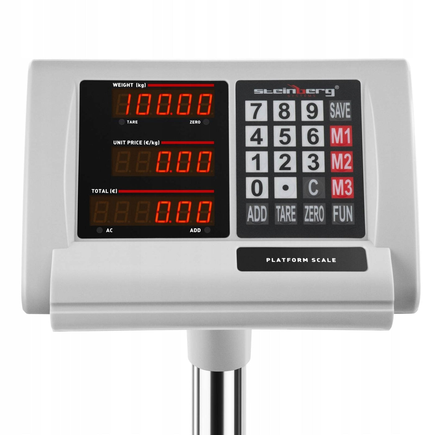 INDUSTRIAL PLATFORM SCALE 100 kg / 10 g 3 x LED Packaging status original