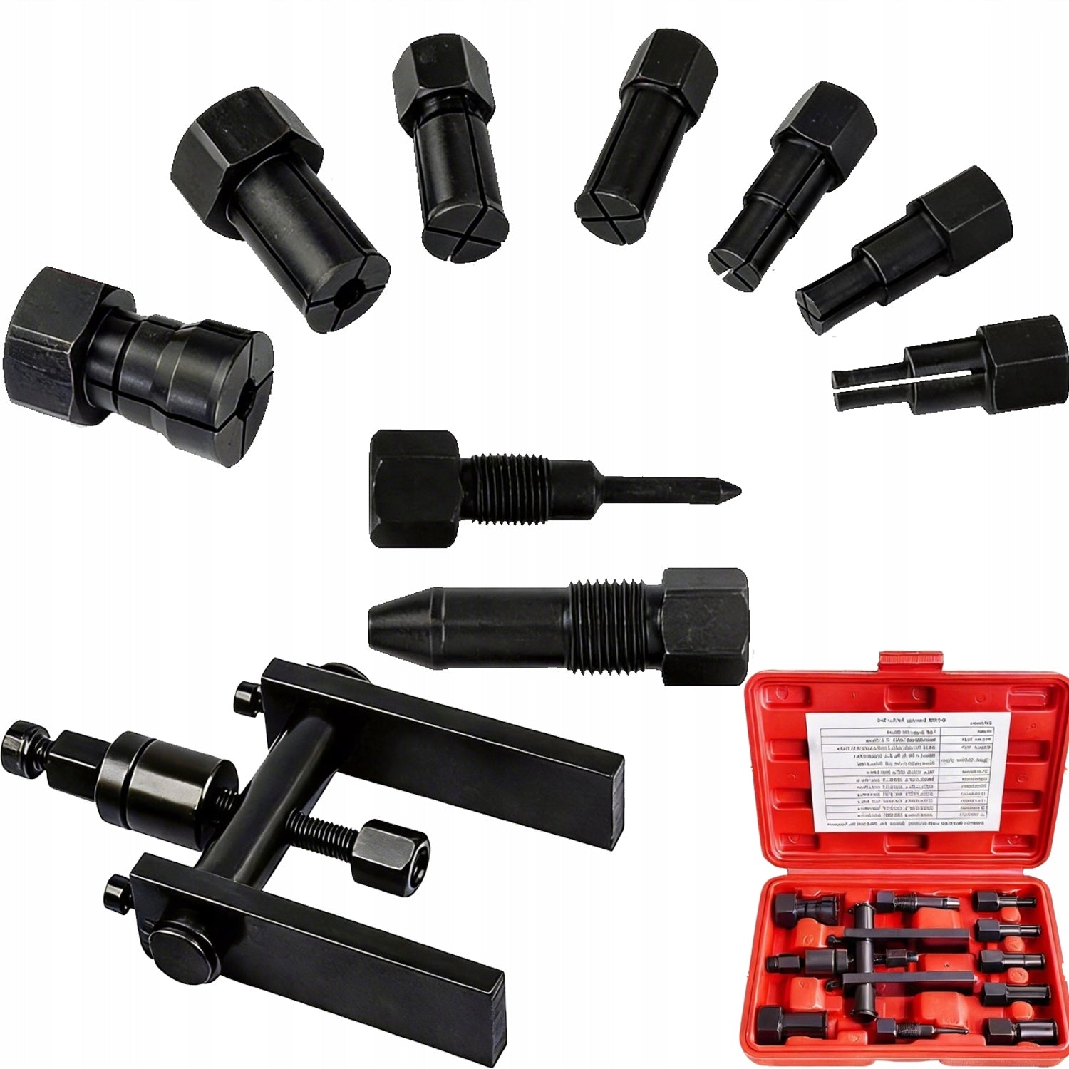 INERTIAL PULLER FOR INTERNAL BEARINGS 8-25 mm SUITCASE 10 ELEMENTS