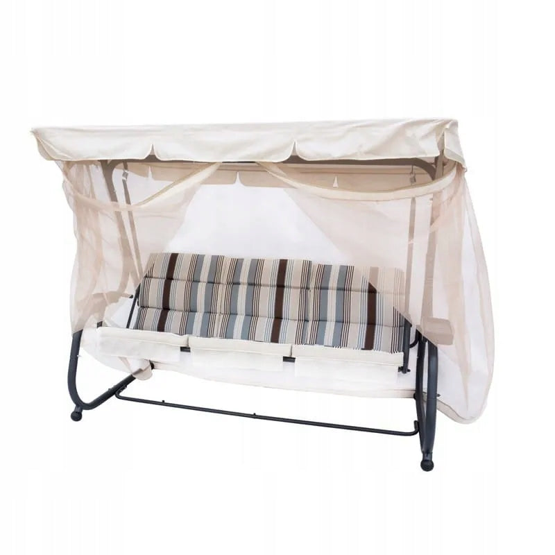 INES garden swing with mosquito net beige