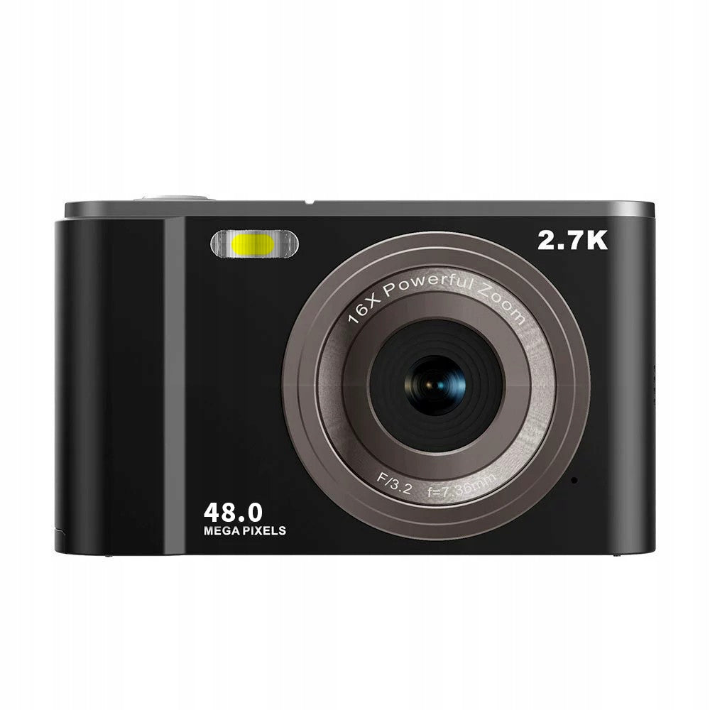 INF 2,7K 48MP 1080P Digital Camera, 16x Zoom, Anti-Shock, Roz