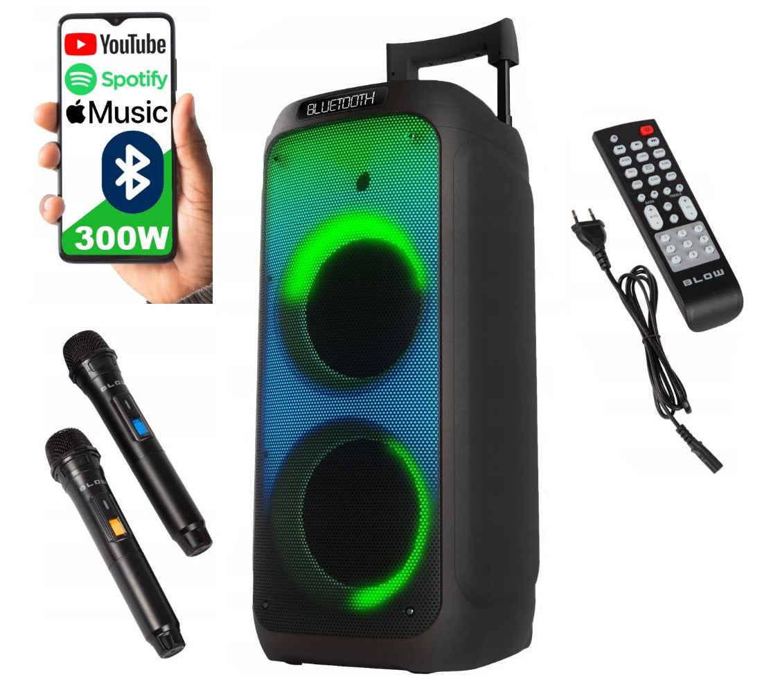 INFINITY V2 BLUETOOTH SPEAKER BLOW KARAOKE 2x USB SD MICROPHONE FM RADIO DJ
