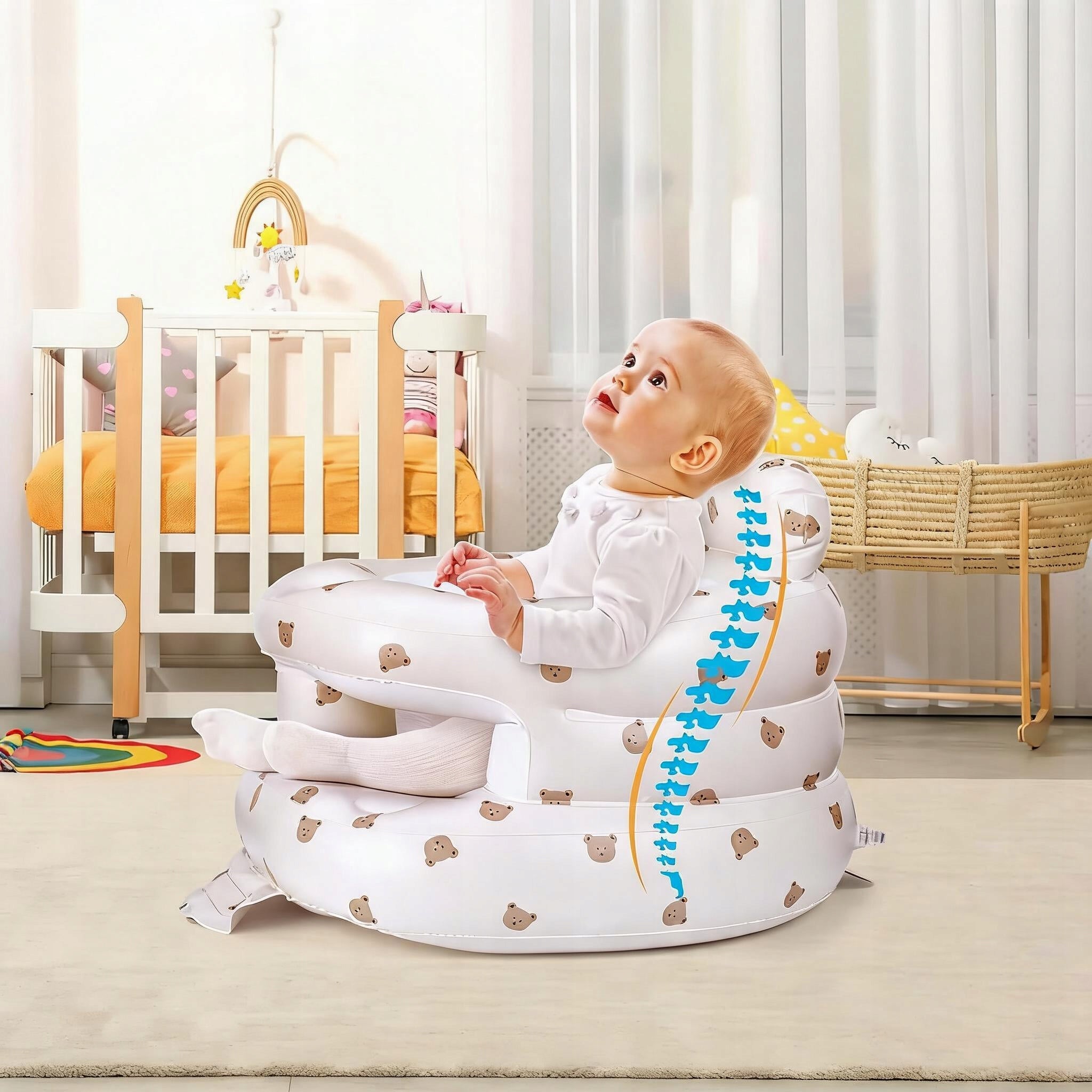 INFLATABLE BABY SEAT TRAINING CHAIR PORTABLE SOFA Manufacturer code 126126126126126