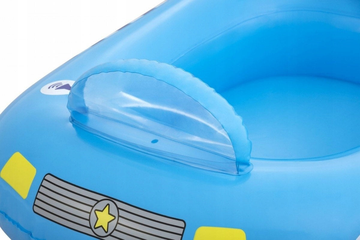 INFLATABLE BOAT PONTOON FOR CHILDREN POLICE SIREN SOUND BESTWAY Additional features headrest