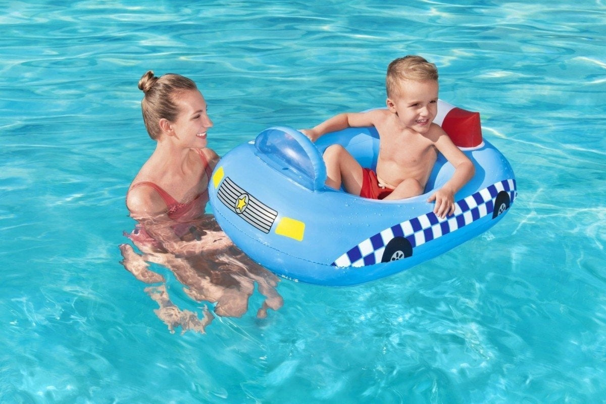 INFLATABLE BOAT PONTOON FOR CHILDREN POLICE SIREN SOUND BESTWAY Manufacturer code 34153