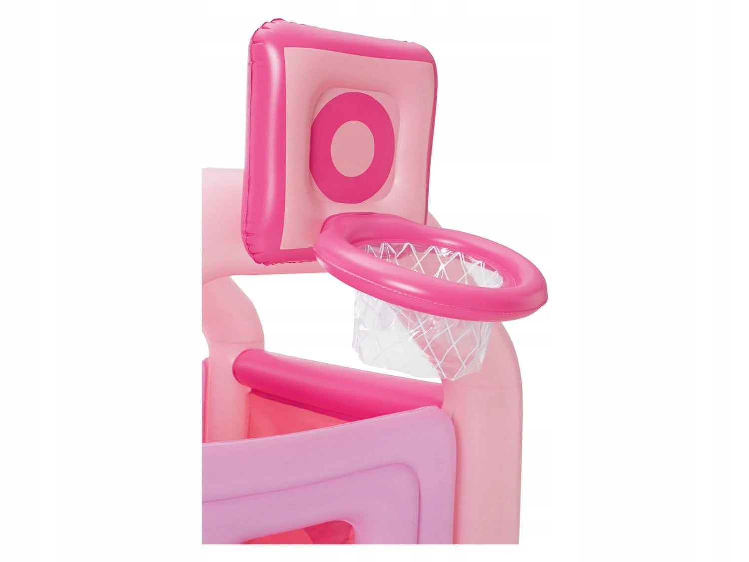 INFLATABLE CASTLE TRAMPOLINE SQUARE TOYS BASKETBALL PLAYTIVE PINK Kind Inflatable