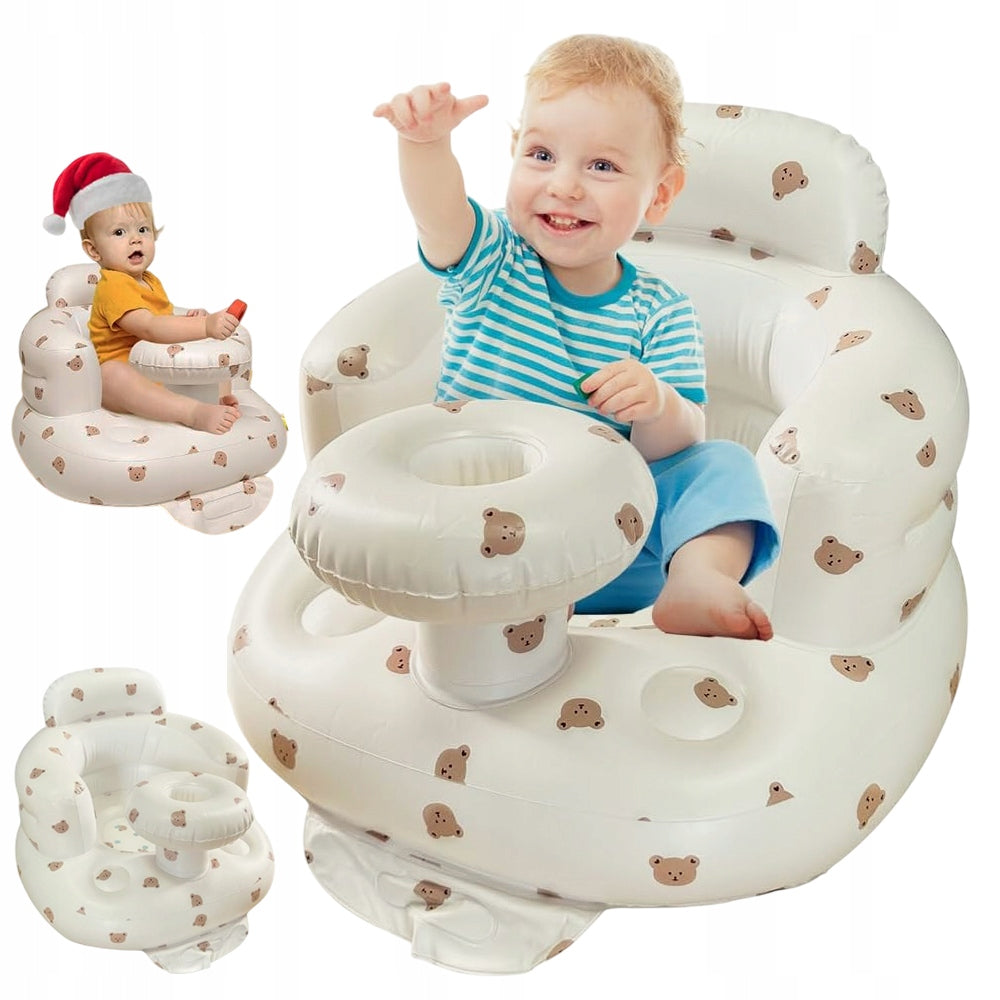 INFLATABLE CHILD SEAT 3-36 MONTHS TEDDY BEAR DESIGN