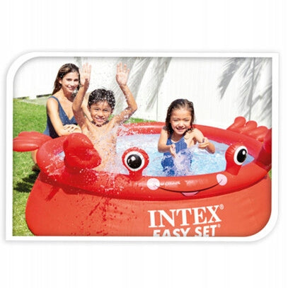 INFLATABLE CRAB POOL 880 L PLASTIC 183X51CM RED Height 51 cm