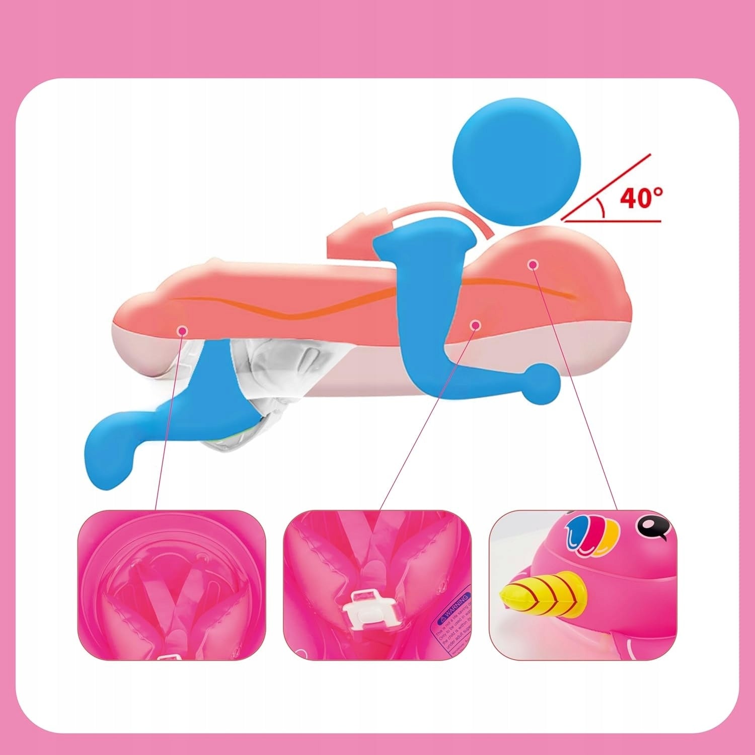 INFLATABLE FLOAT FOR INFANT CHILDREN NEWBORN SWIMMING POOL LEARNING TO SWIM Manufacturer code B0C37NQQ2Y