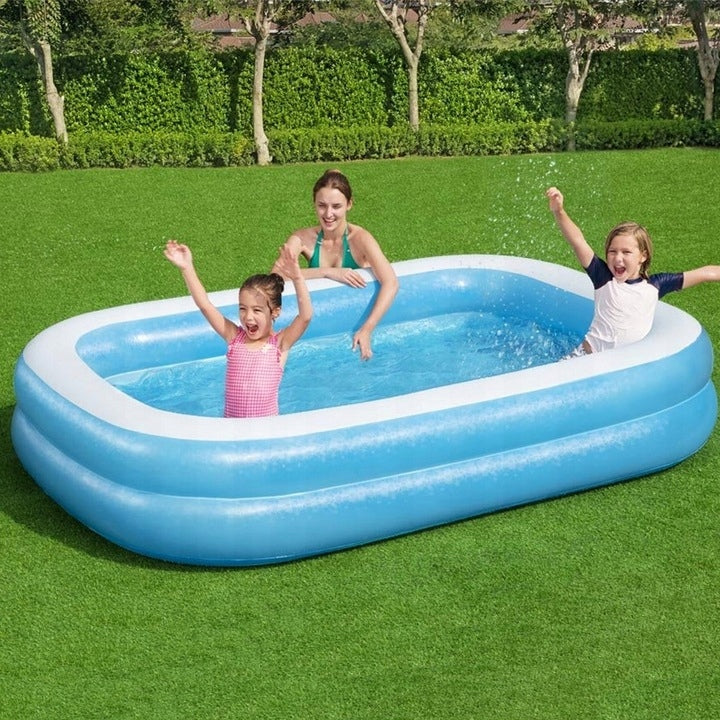 INFLATABLE GARDEN POOL LARGE FAMILY FOR CHILDREN 200x150 BLUE 450L Brand no brand
