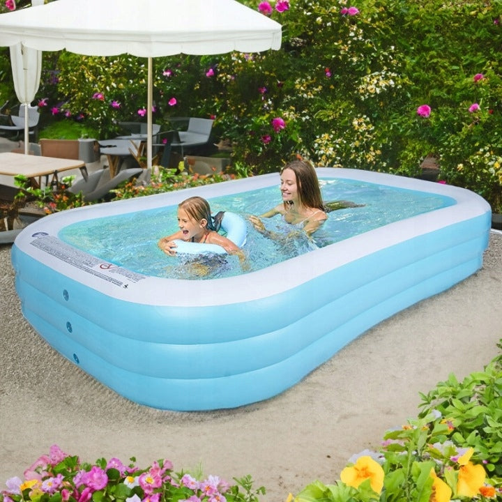 INFLATABLE GARDEN POOL PUMPED FOR CHILDREN LARGE RECTANGULAR 305X183CM Manufacturer code TRIO