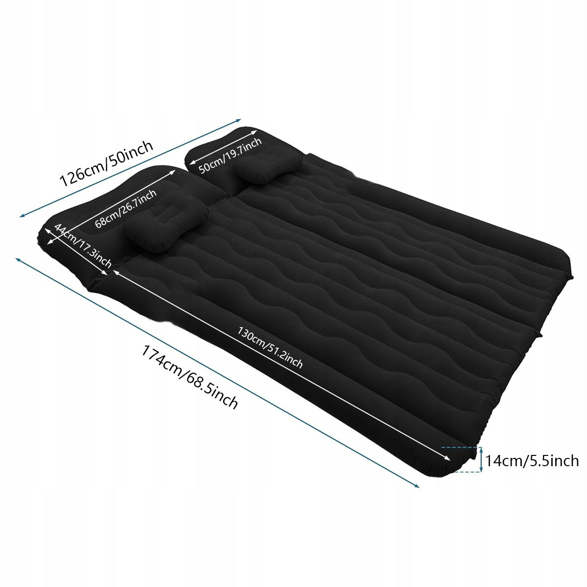 INFLATABLE MATTRESS BED FOR CAR WITH PUMP AKCESORIA TRAVEL Manufacturer code 6974715555886