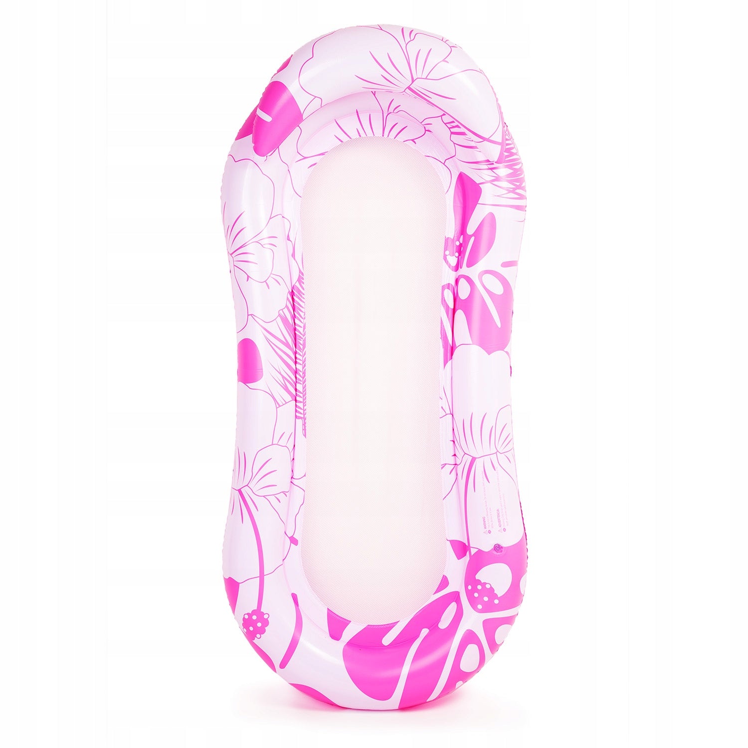 INFLATABLE MATTRESS FOR SWIMMING WATER BEACH WITH MESH SUN LOUNGER FOR BEACH PUMP Manufacturer code MP6 MATERAC DO PŁYWANIA PLAŻOWY DMUCHANY RÓŻ
