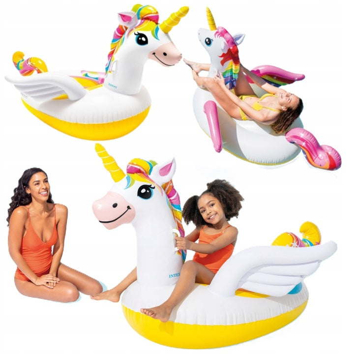 INFLATABLE MATTRESS FOR WATER XXL UNICORN ARMCHAIR 200x140 cm INTEX 57561
