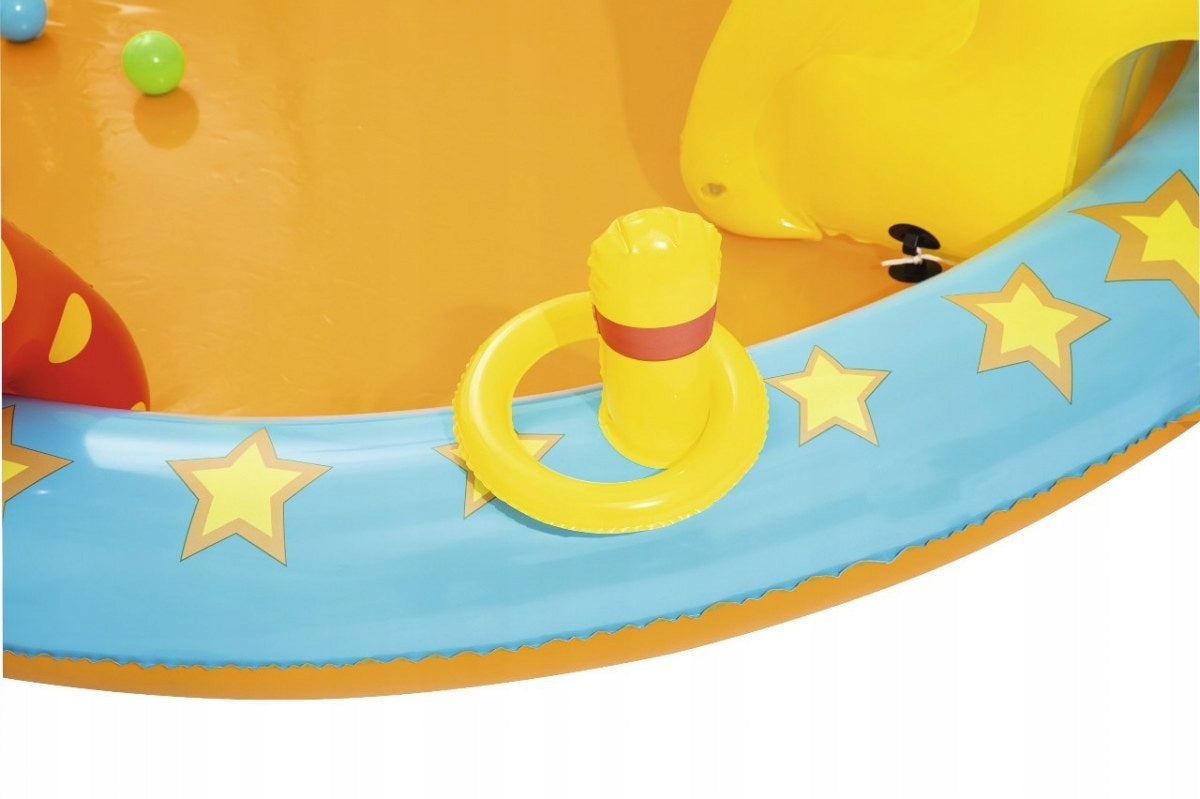INFLATABLE PLAYGROUND WATER PADDLING POOL BESTWAY FOR CHILDREN SLIDE Height 117 cm