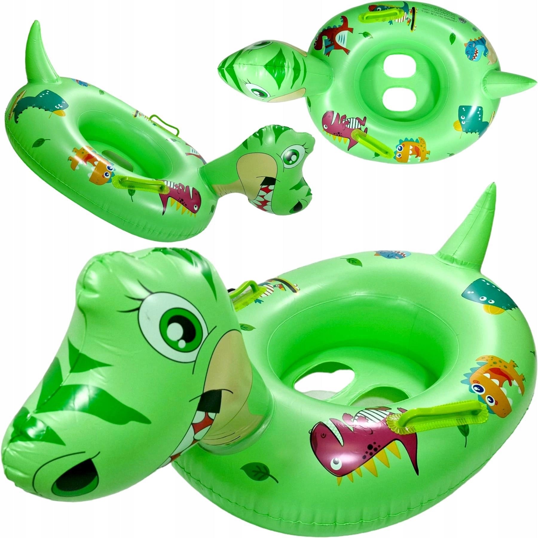 INFLATABLE PONTOON WITH CHILDREN'S SEAT DINOSAUR SWIMMING SEAT XL Brand WKS