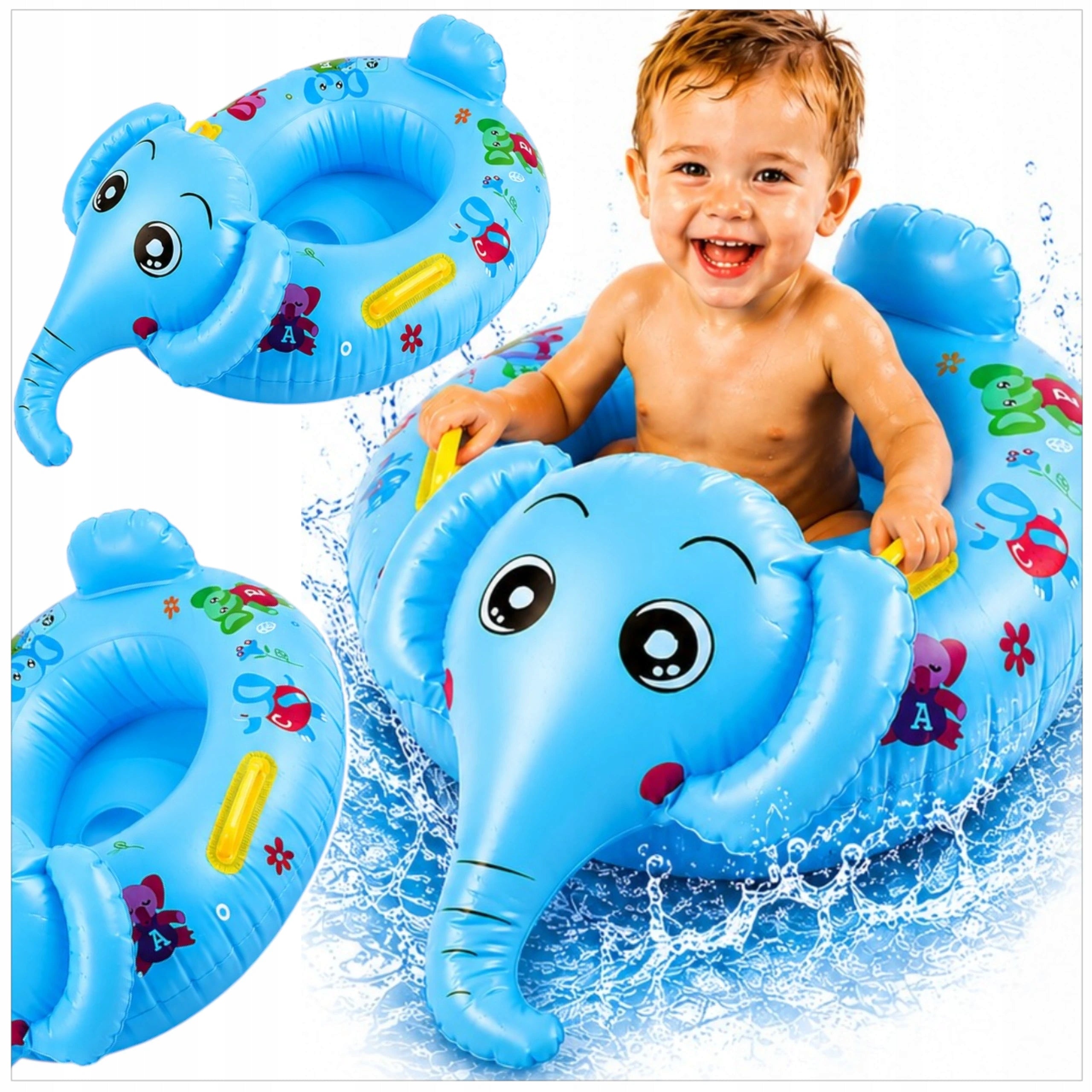 INFLATABLE PONTOON WITH SEAT FOR CHILDREN ELEPHANT SEAT FOR SWIMMING ELEPHANT