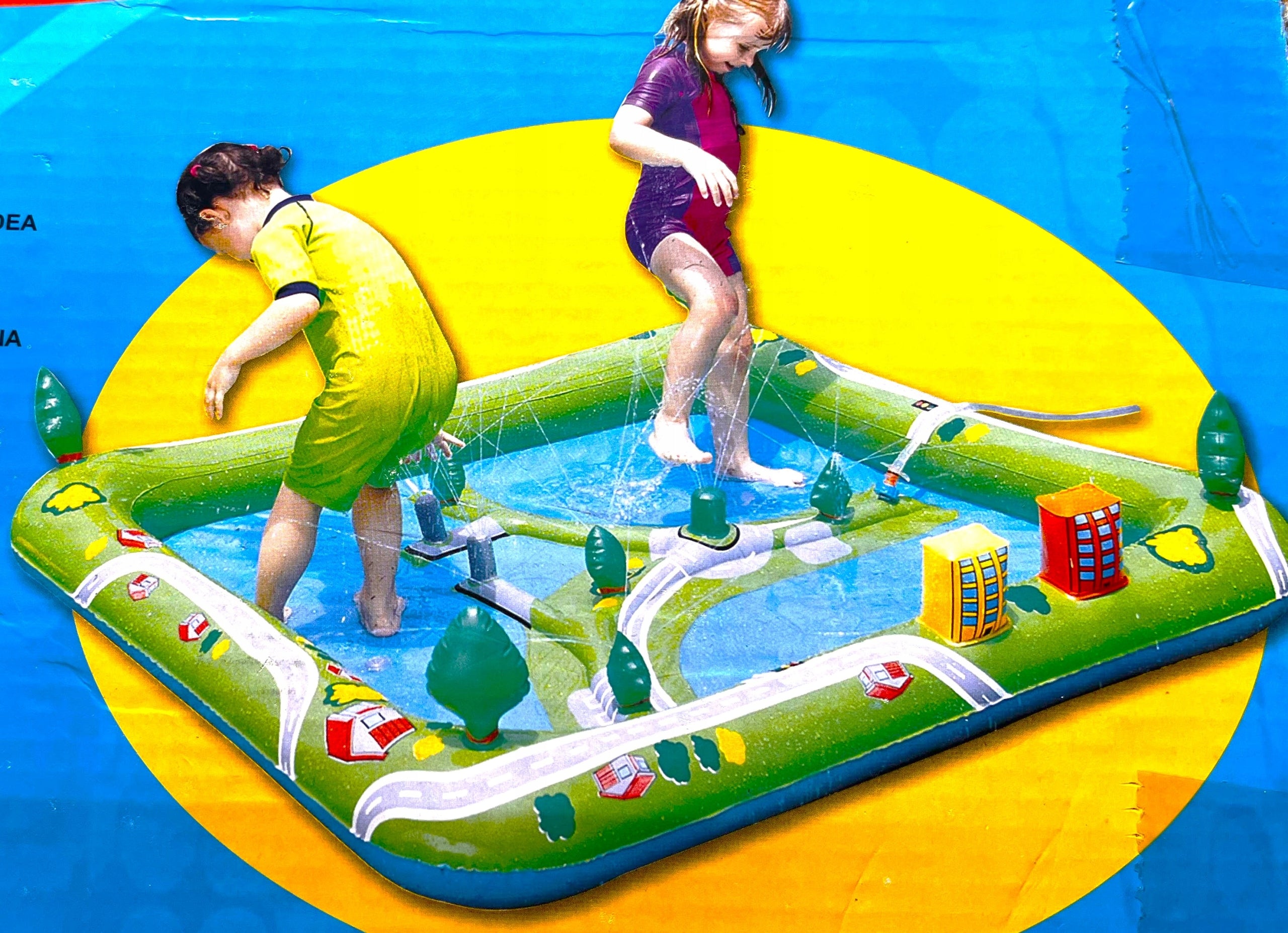 INFLATABLE POOL Cooling MAT WITH SPRAY FOUNTAIN Brand Adar