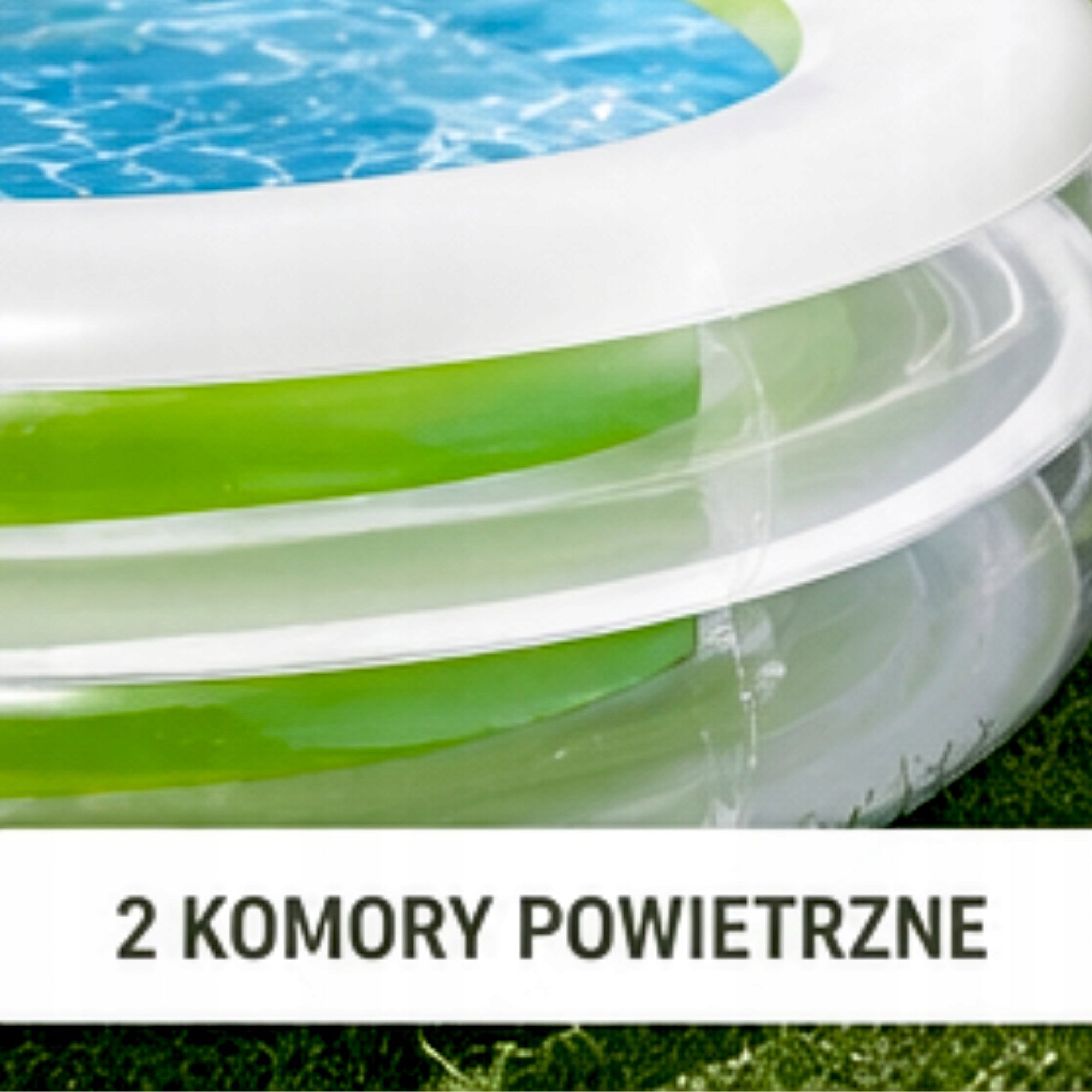 INFLATABLE POOL FAMILY GARDEN EIGHT 240x140x47cm SUN CLUB 17269 Length 240 cm