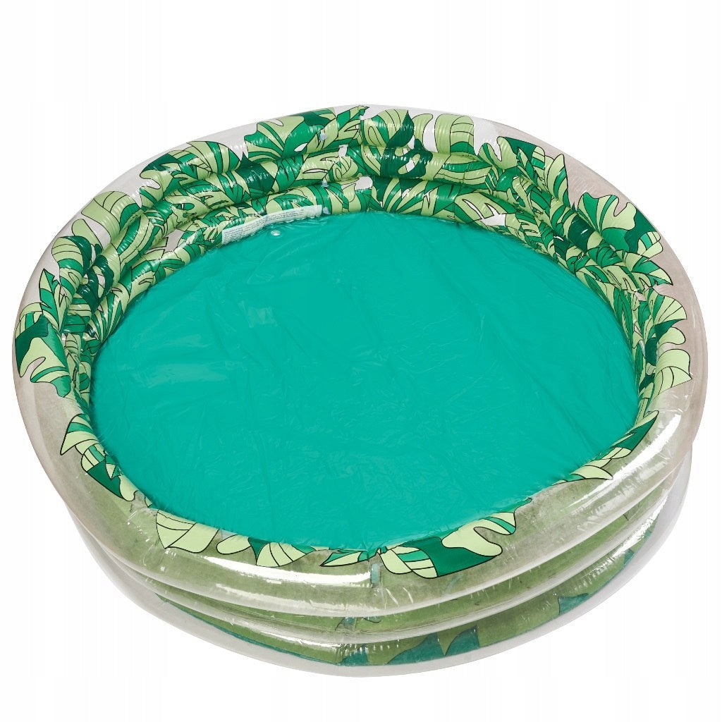 INFLATABLE POOL FOR CHILDREN 3 CHAMBERS 150cm LEAVES