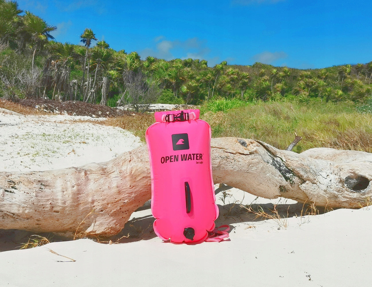 INFLATABLE SAFETY BUOY 28L PINK LARGE SWIMMING BUOY 2in1 PINK EAN (GTIN) 5906874150214