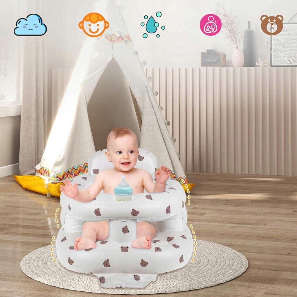 INFLATABLE SEAT INFANT SEAT FOR LEARNING TO SIT HIGH CHAIR Manufacturer code Nadmuchiwany Siedzisko dla niemowląt