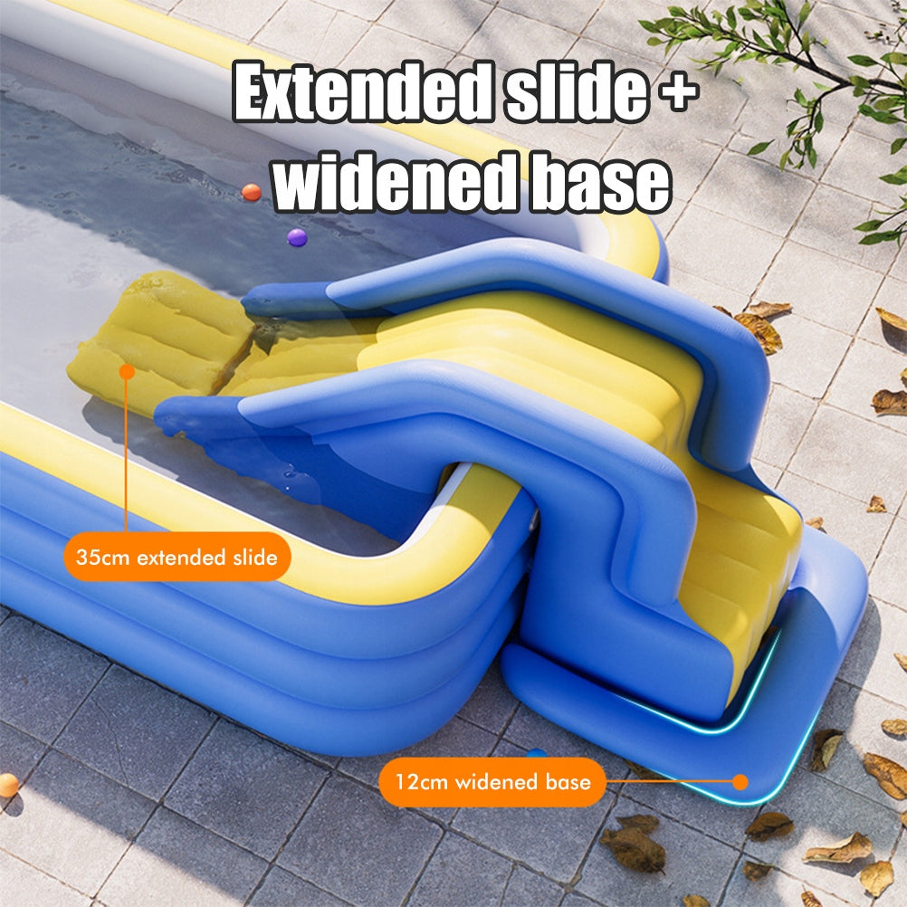 INFLATABLE SLIDE + FOOT PUMP WATER PARK Brand no brand