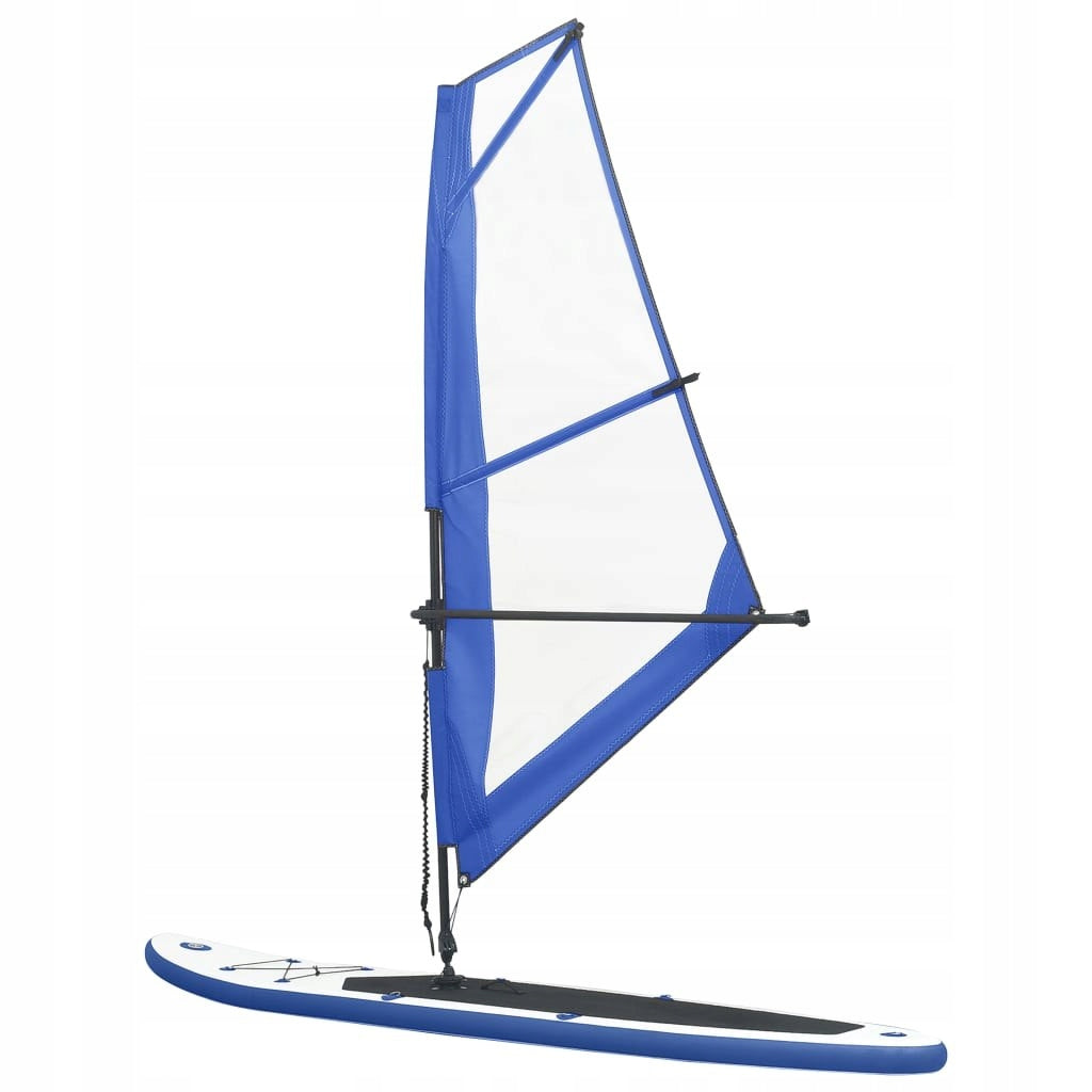 INFLATABLE SUP BOARD WITH SAIL AND ACCESSORIES BLUE AND WHITE EAN (GTIN) 0700001520353