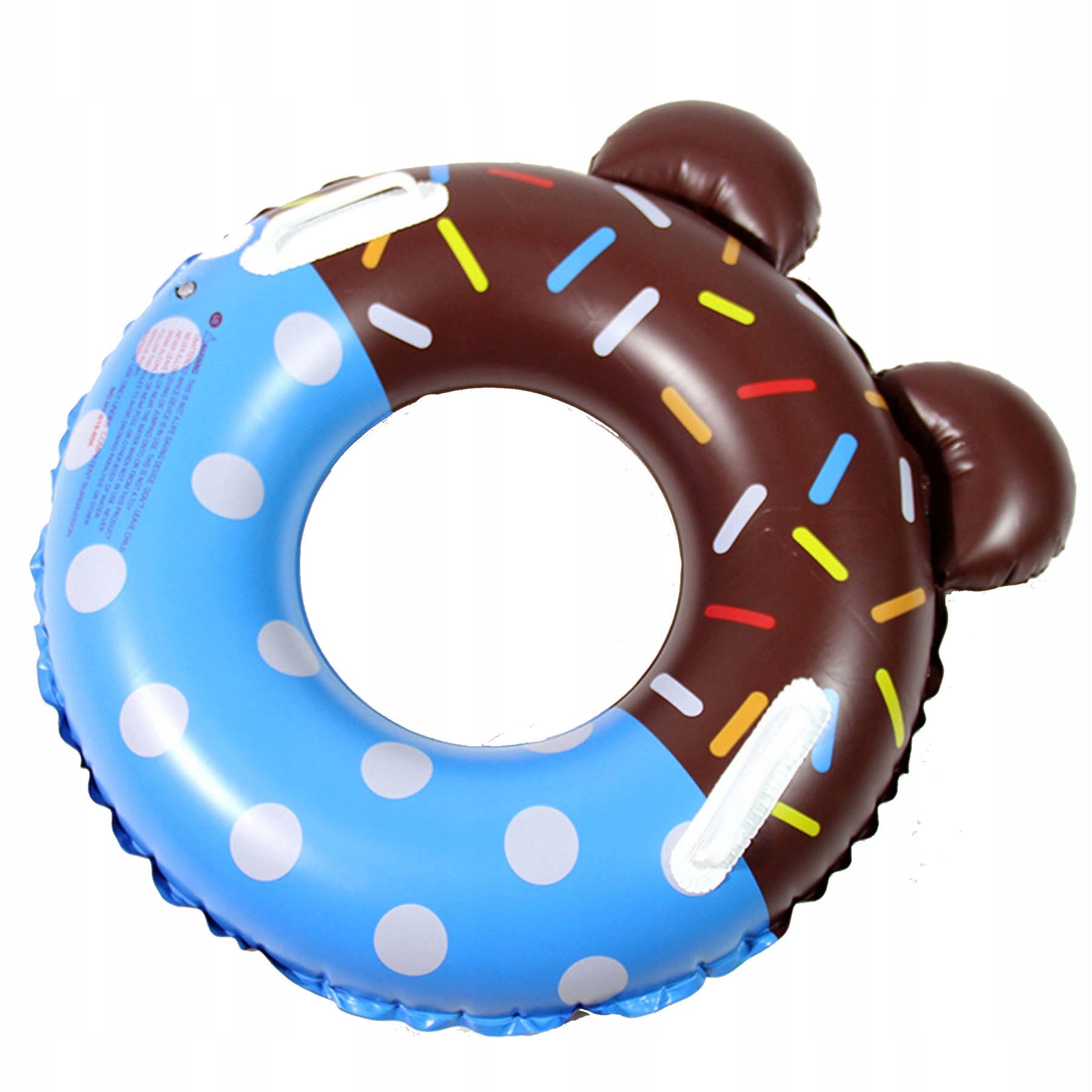 INFLATABLE SWIMMING WHEEL FOR CHILDREN COLORFUL DONUT WITH HANDLES 60cm Model 5905398043392