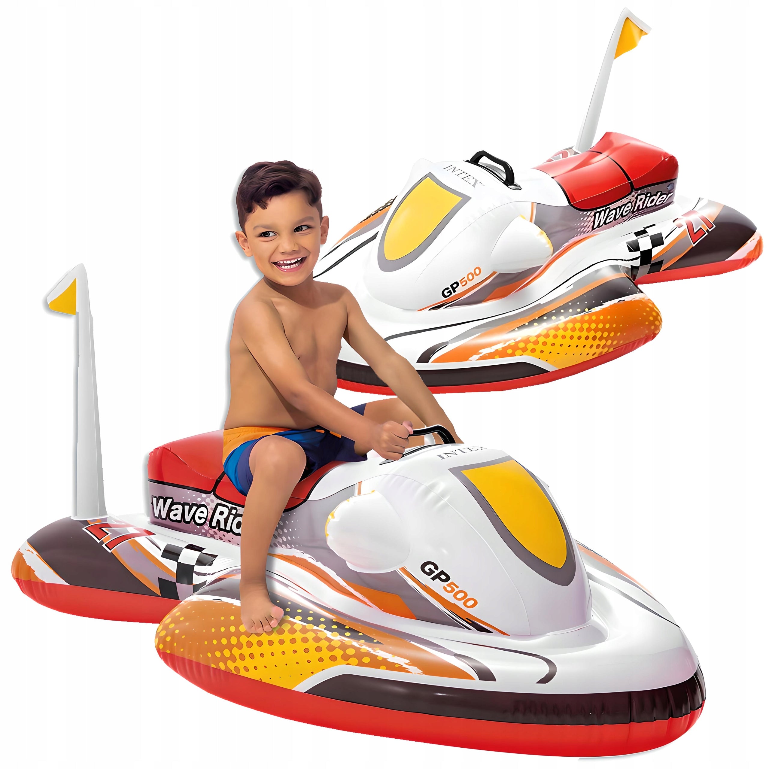 INFLATABLE WATER SCOOTER for Kids PUMPED Swimming Mattress FOR BEACHES POOL