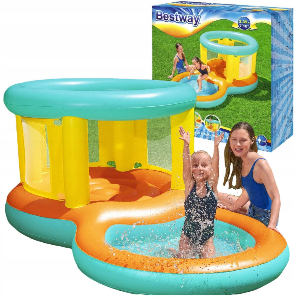 INFLATABLE WATER TRAMPOLINE PLAYGROUND SWIMMING POOL JUMTOPIA BESTWAY 239x142 CM