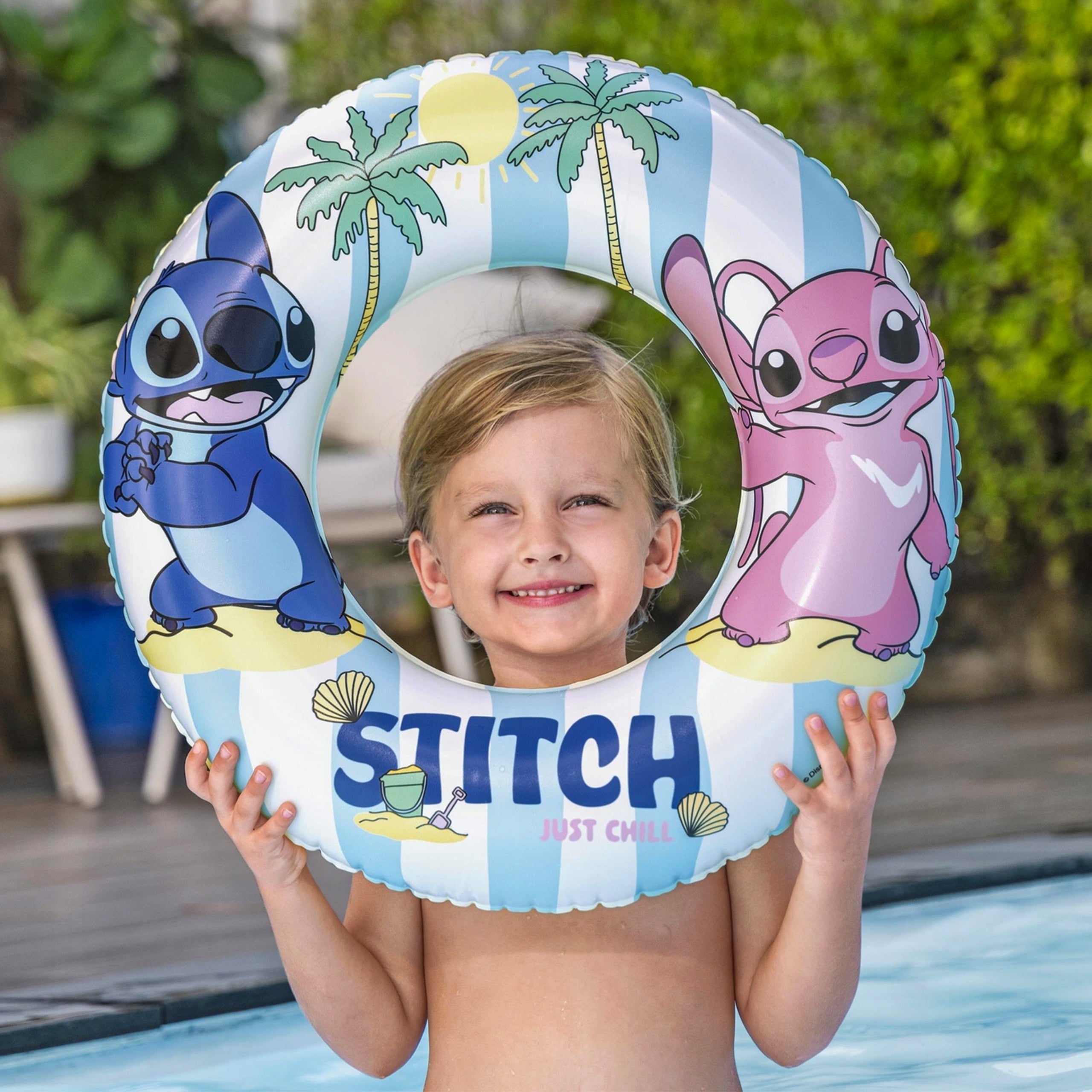 INFLATABLE WHEEL FOR SWIMMING BEACH WHEEL FOR SWIMMING POOL CHILDREN'S SEA FOR CHILDREN Product width 56 cm