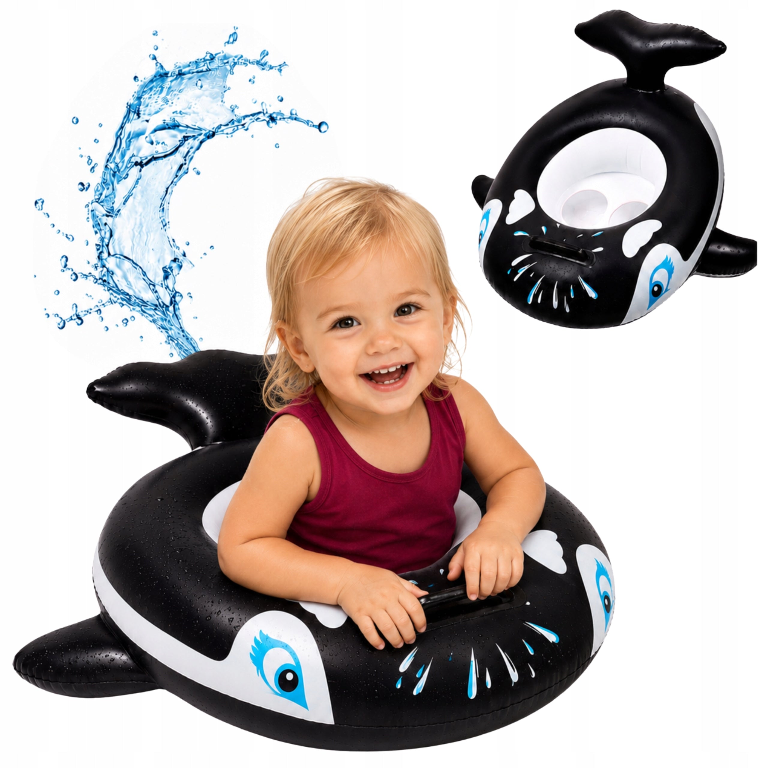 INFLATABLE WHEEL FOR SWIMMING POOL WATER WHEEL LARGE MATTRESS ORKA 70cm