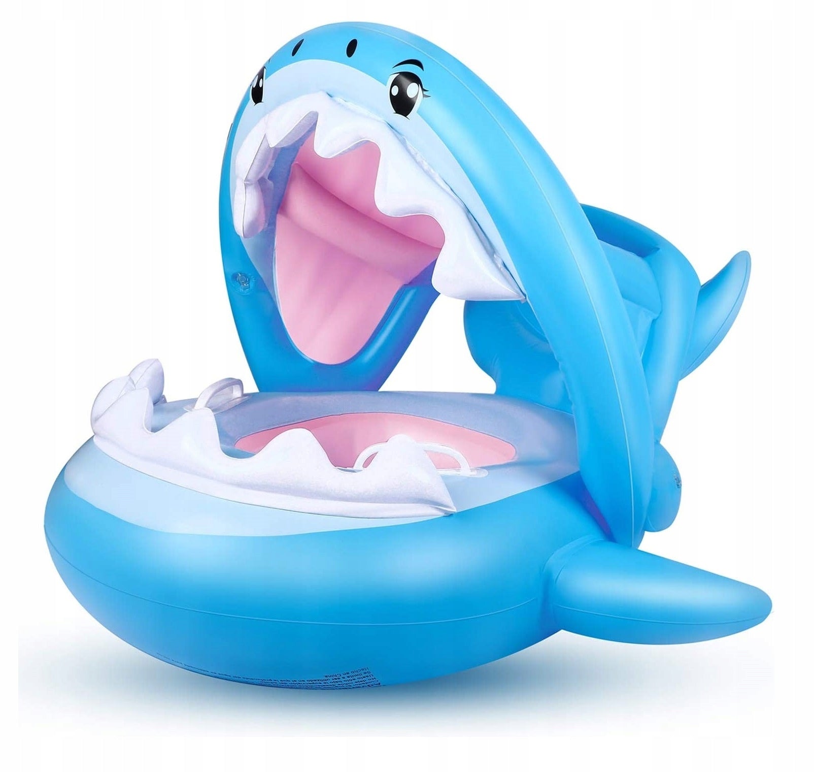 INFLATABLE WHEEL FOR SWIMMING SHARK WITH VISOR MATTRESS PONTOON FOR CHILDREN Packaging status original