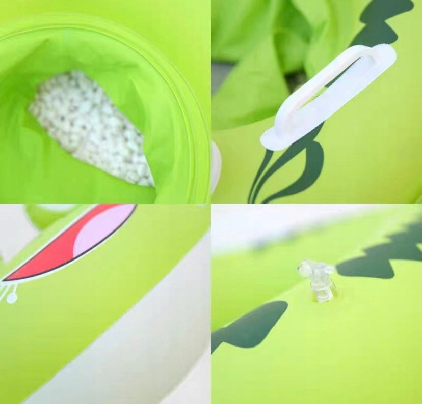 INFLATABLE WHEEL WITH SWIMMING SEAT MATTRESS WITH HANDLES FROG CHILDREN Packaging status original