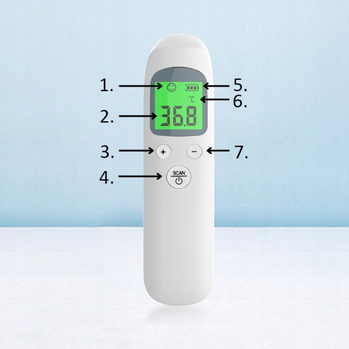 INFRARED NON-CONTACT MEDICAL THERMOMETER FEVER ALARM Medical device no