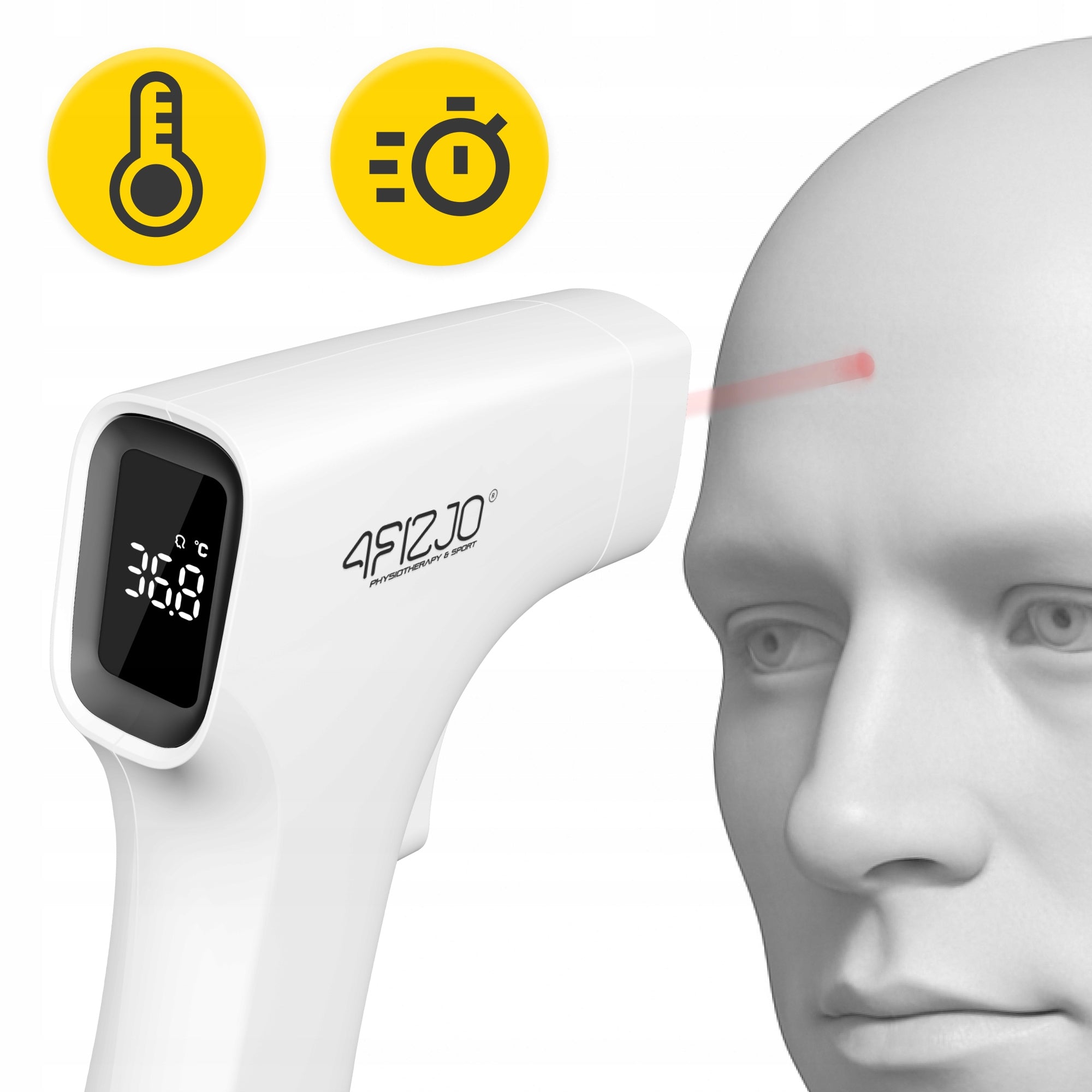 INFRARED NON-CONTACT THERMOMETER MEDICAL ALARM ACCURATE PRO Manufacturer code Termometr bezdotykowy PRO