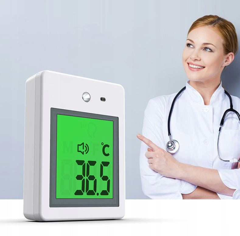 INFRARED NON-CONTACT wall HANGING THERMOMETER Batteries included no