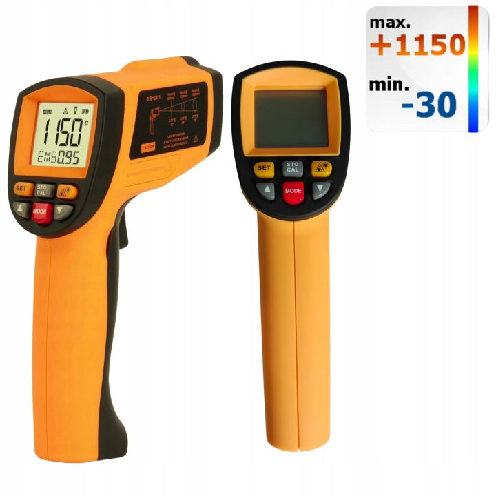 INFRARED PYROMETER NON-CONTACT INFRARED THERMOMETER FROM -30°C TO +1150°C Manufacturer code GM1150