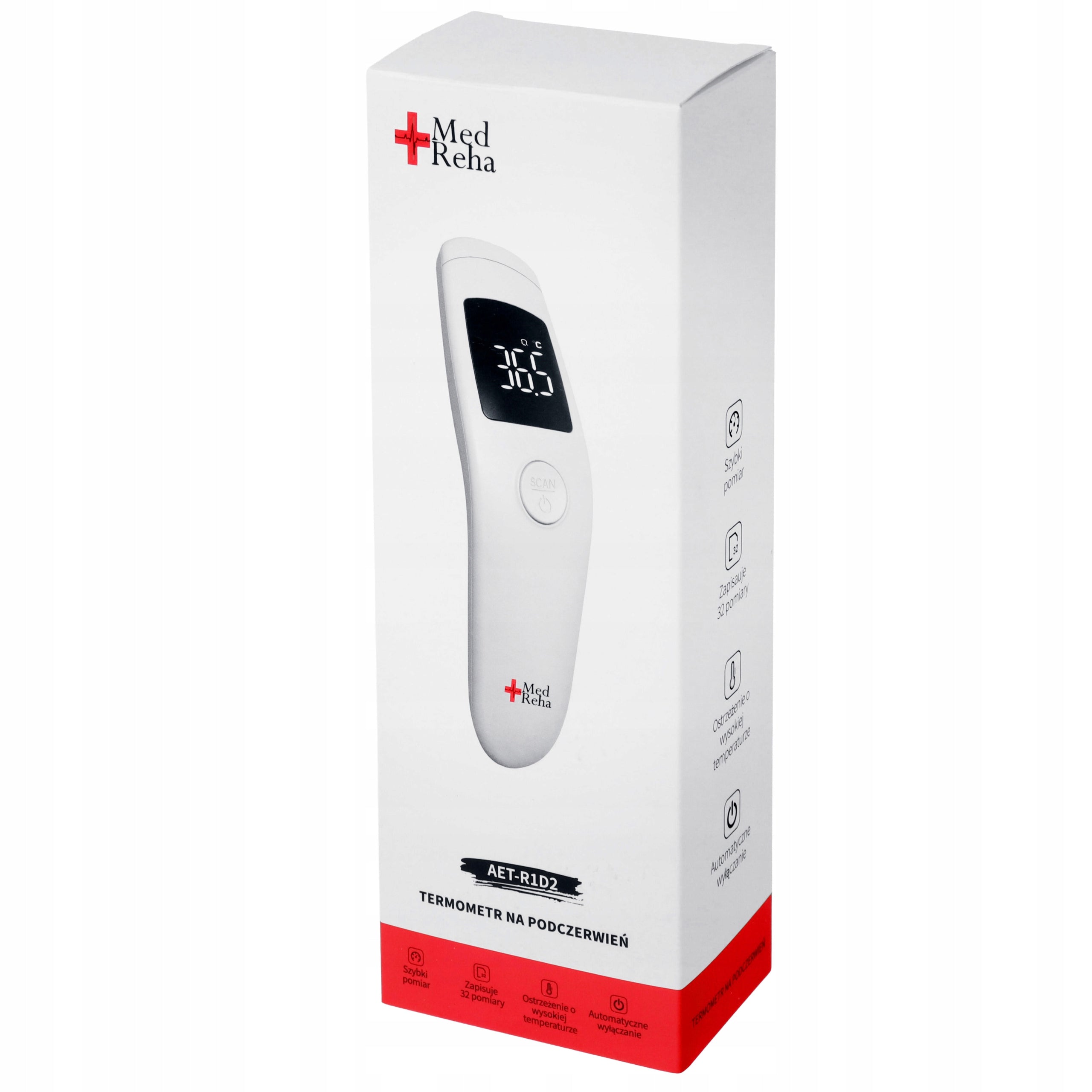 INFRARED THERMOMETER ELECTRONIC LED ACCURATE NON-CONTACT LIGHT Medical device yes
