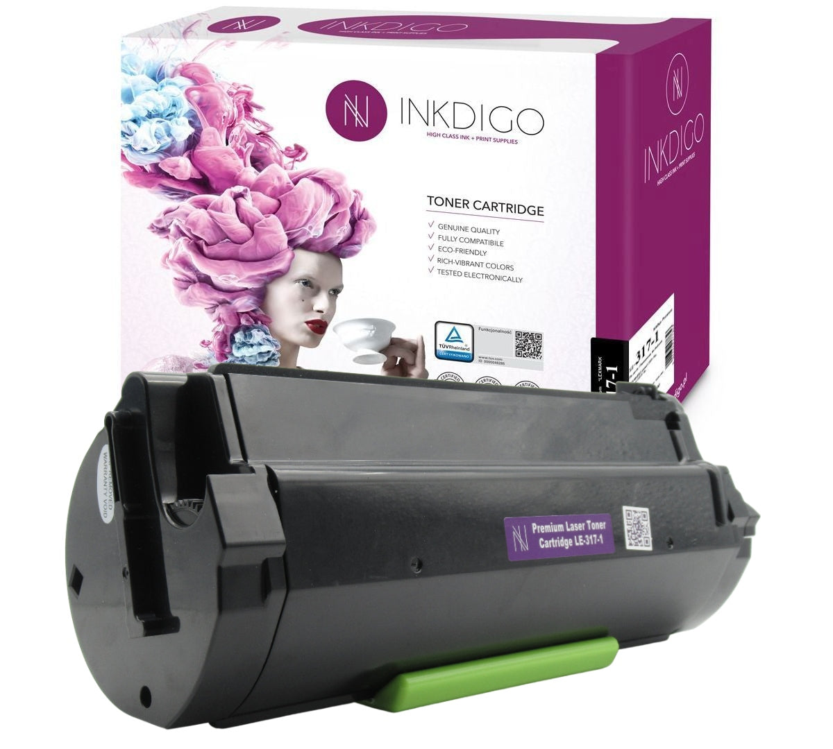 INKDIGO TUV TONER FOR LEXMARK MS317dn MX317dn