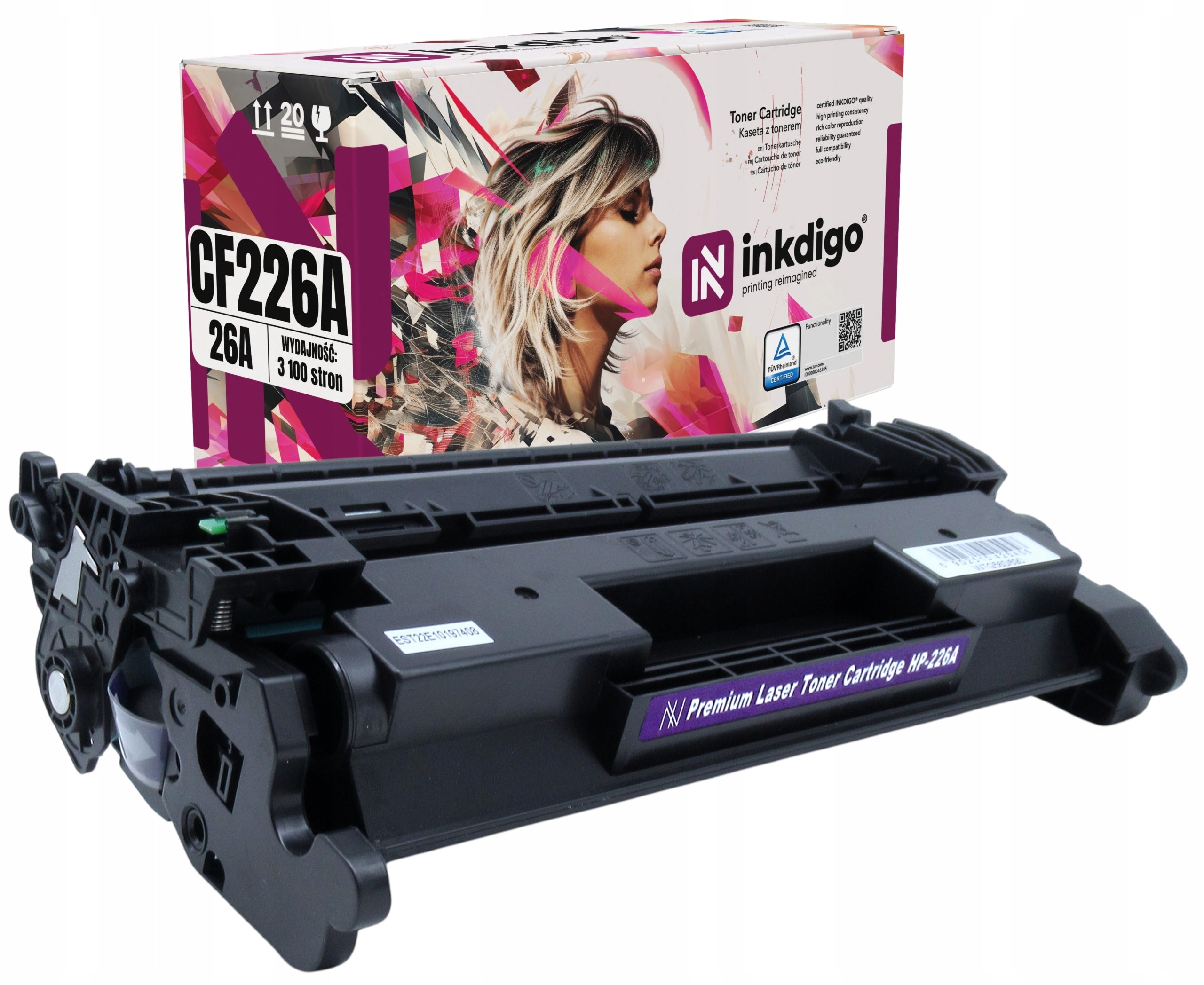 INKDIGO TUV Toner for HP CF226A LaserJet M402 / 226A / 26A Series