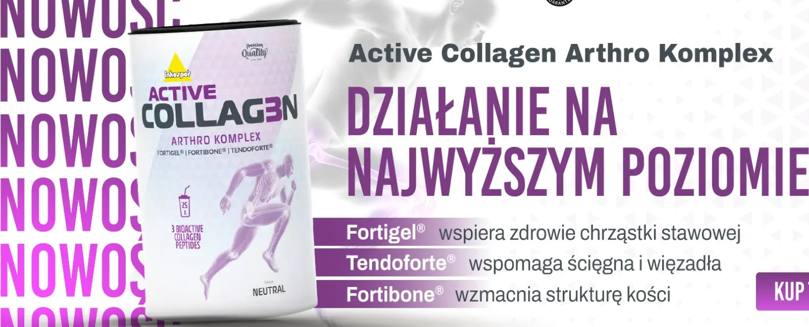 INKOSPOR Active Collagen Arthro Komplex 500 g 25 servings for joints and bones Expiration date at least six months from the date of purchase