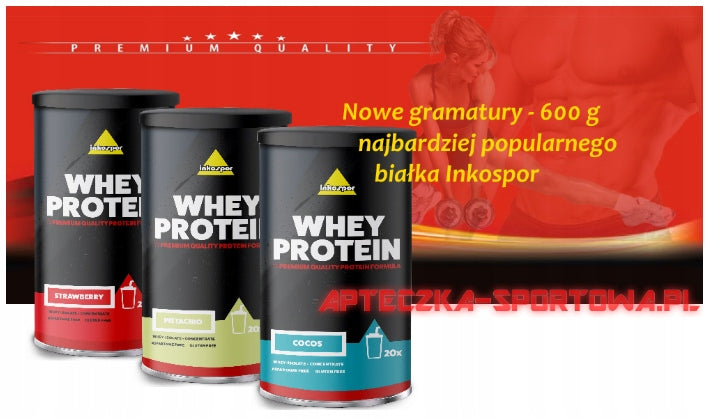 INKOSPOR Whey Protein 600g coconut Expiration date at least six months from the date of purchase