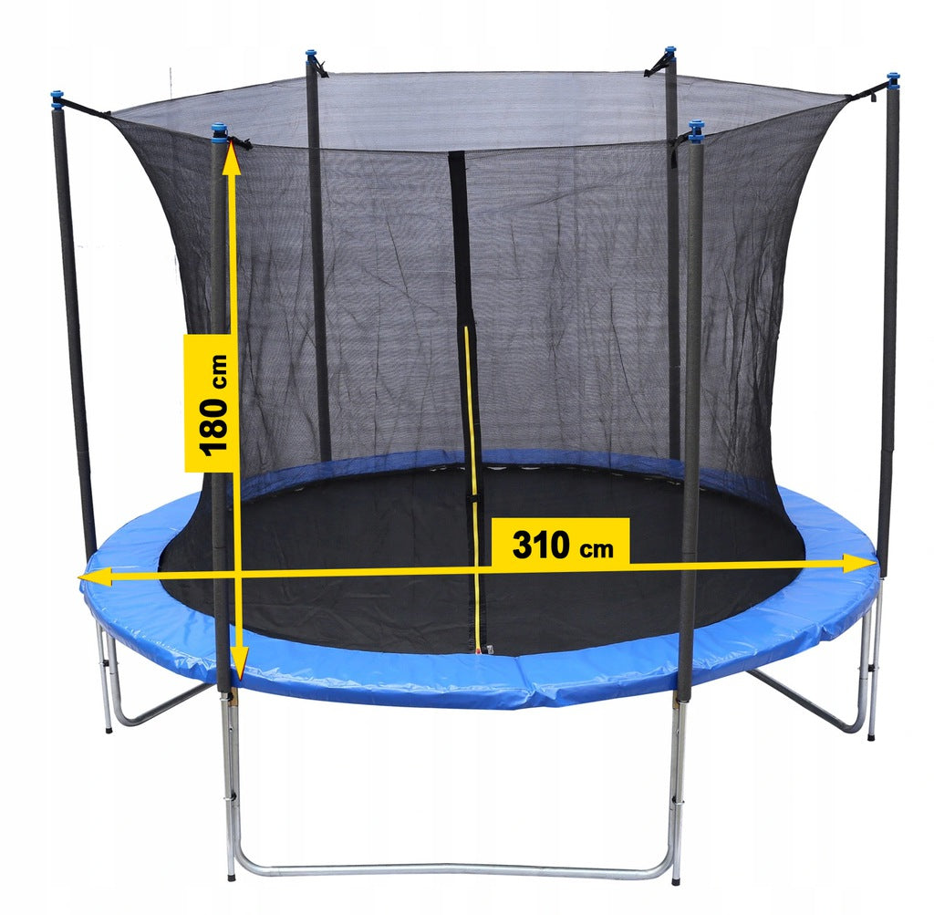 INNER MESH FOR TRAMPOLINE 10FT 300-312 6 POSTS PROTECTIVE AND STRONG Manufacturer code Siatka wewnętrzna do trampoliny 10ft