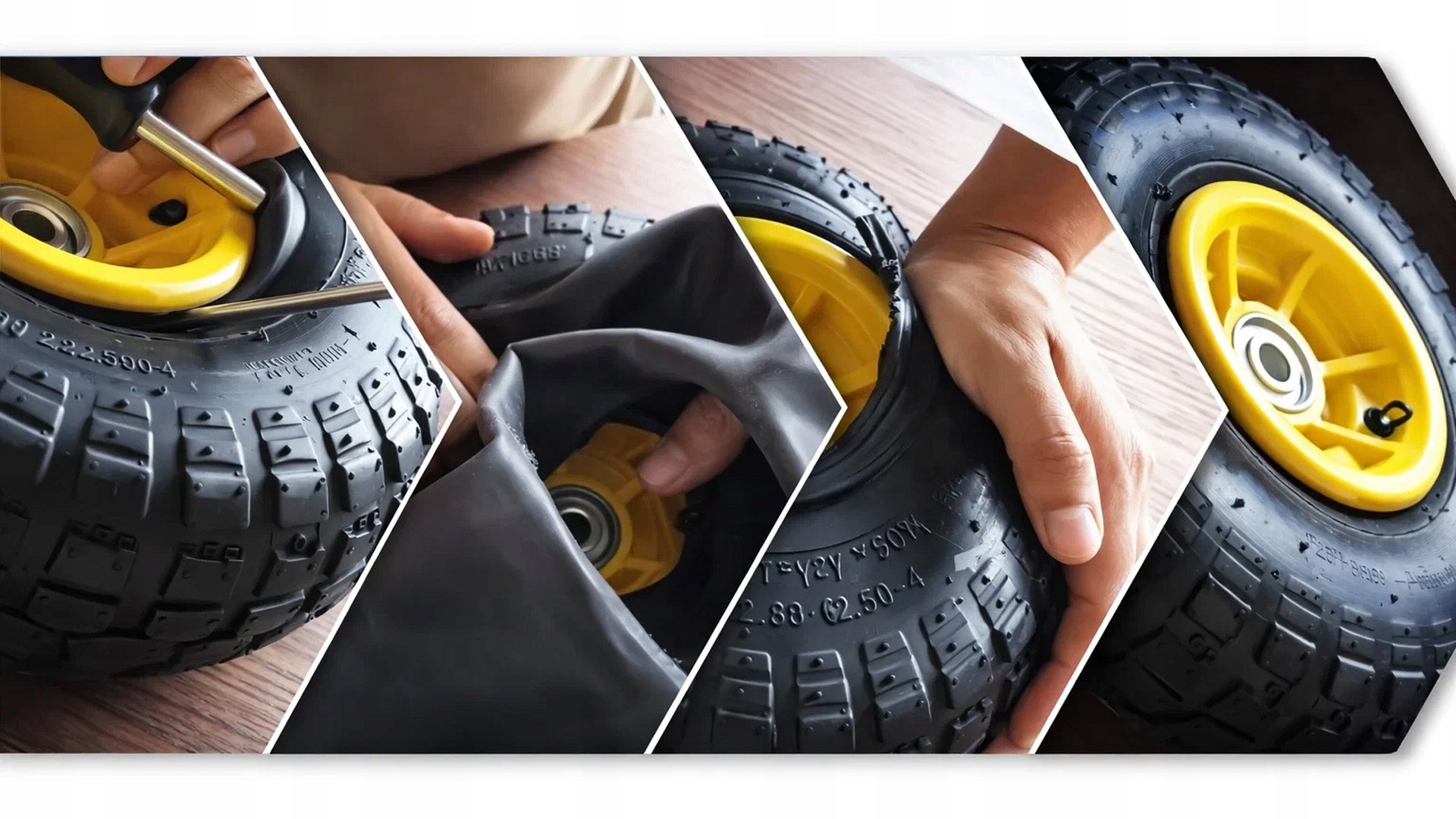 INNER TUBE 4.10/3.50-4 FOR WHEEL OF WHEELBARROW TRANSPORT TROLLEY Brand MEMFLOW
