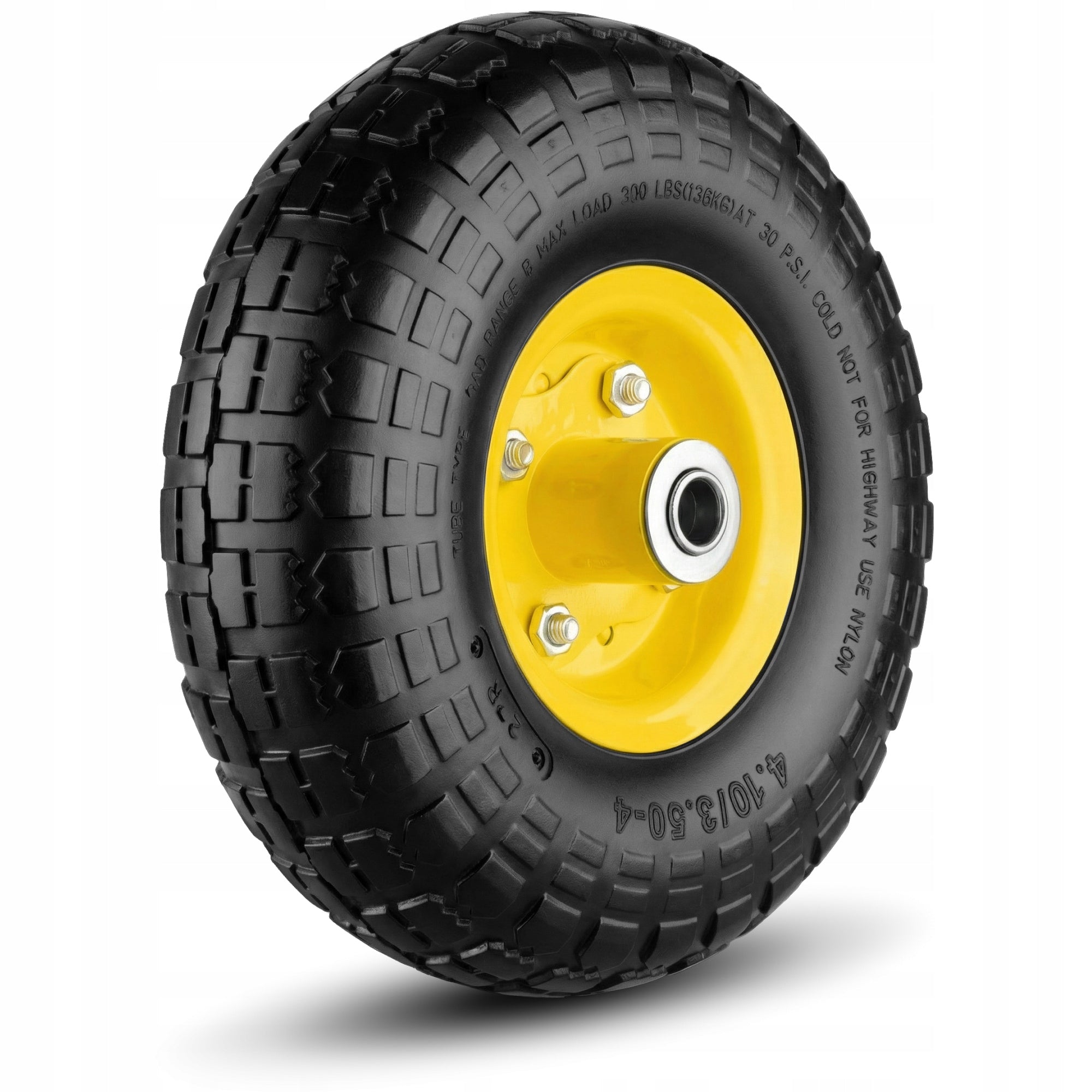 INNER TUBE WHEEL FOR WHEELBARROW TROLLEY 3.50-4 350-4 3504 FI 16 MM PUMPED