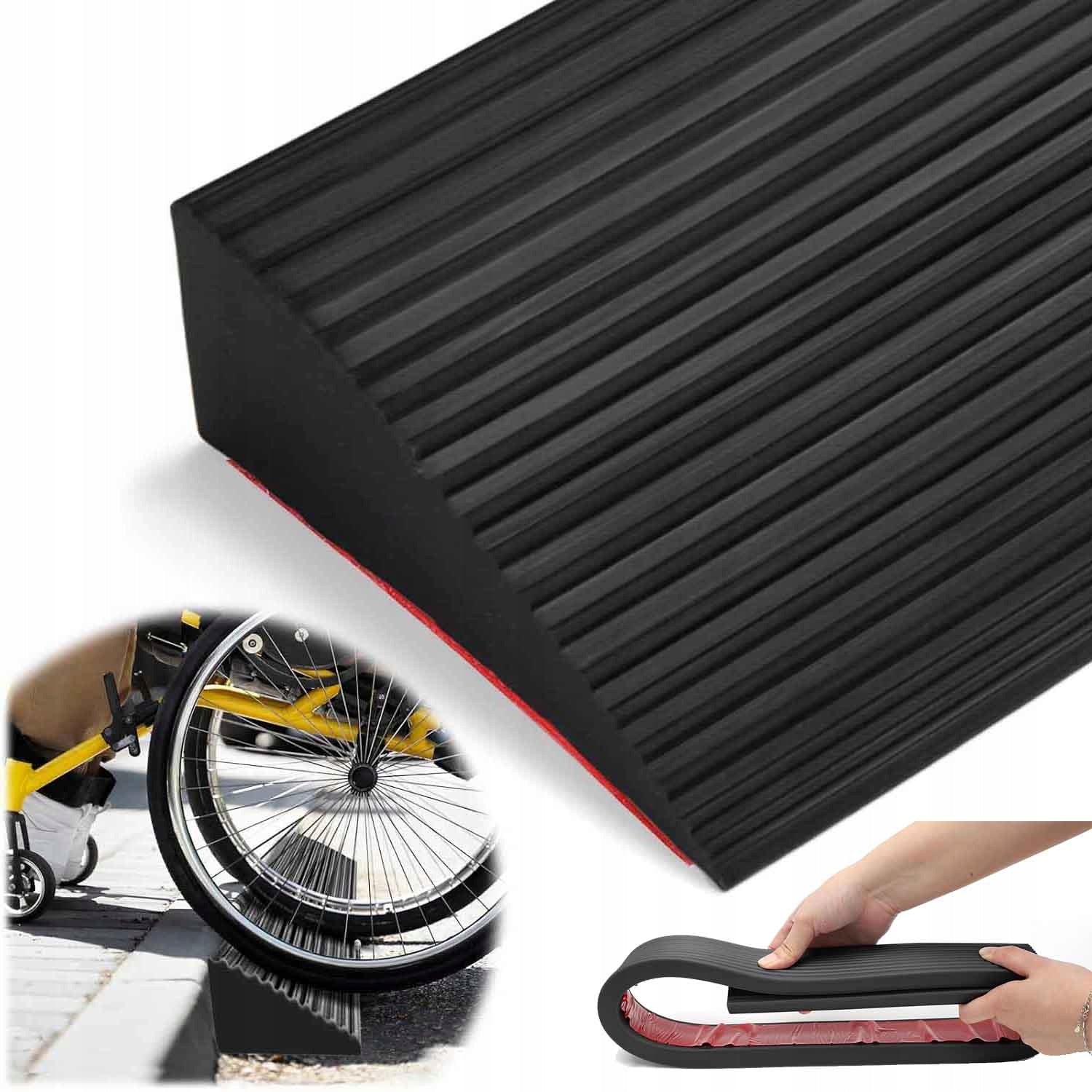 INPUT RAMP WHEEL DRIVEWAY THRESHOLD WASHER RUBBER 100*6*2 cm