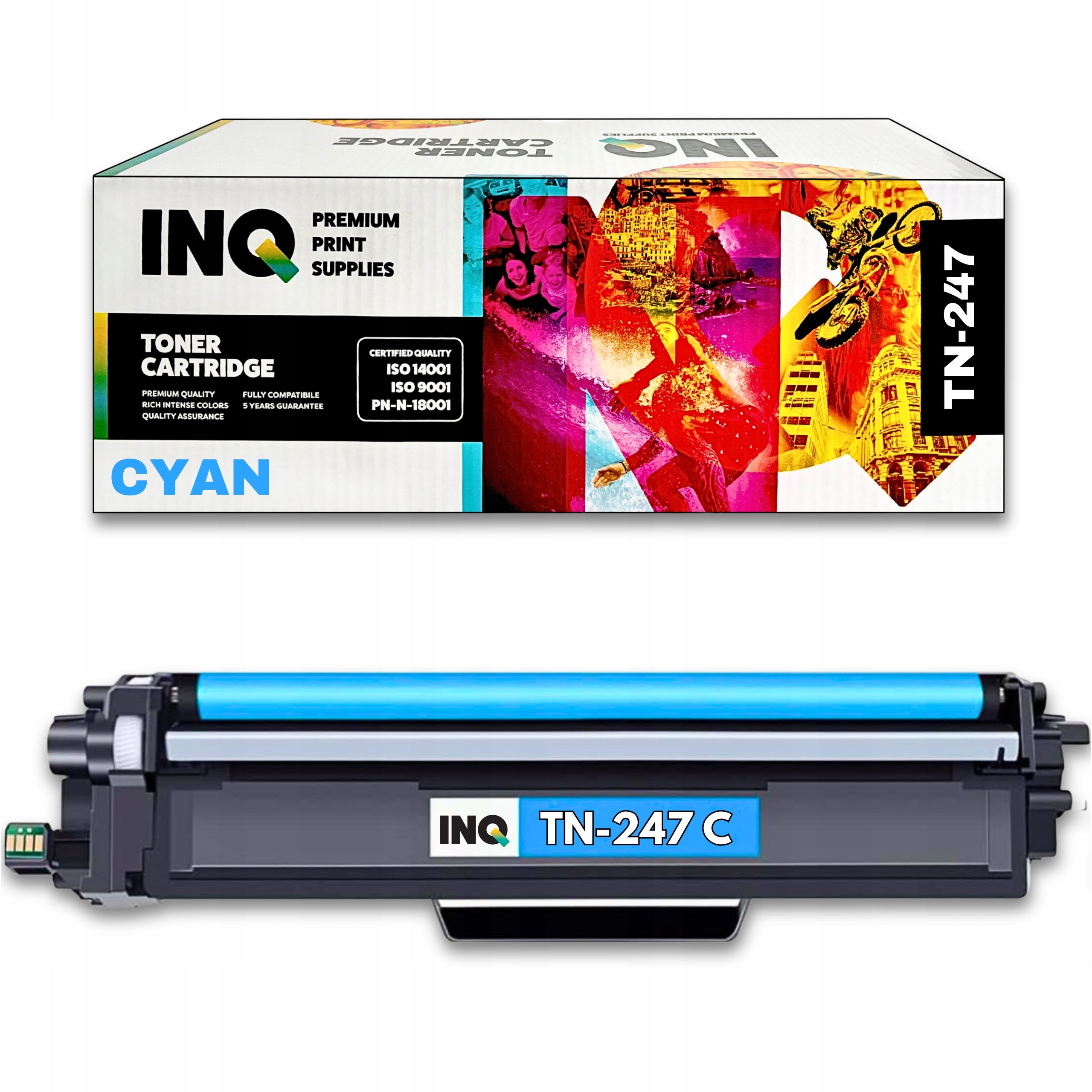 INQ toner for Brother TN247 CYAN DCP-L3550CDW HL-L3270CDW