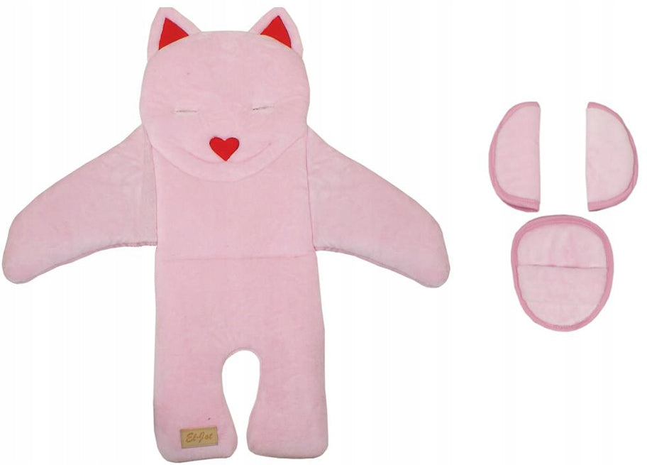 INSERT FOR CAR SEAT KITTEN CLAW PINK Color pink