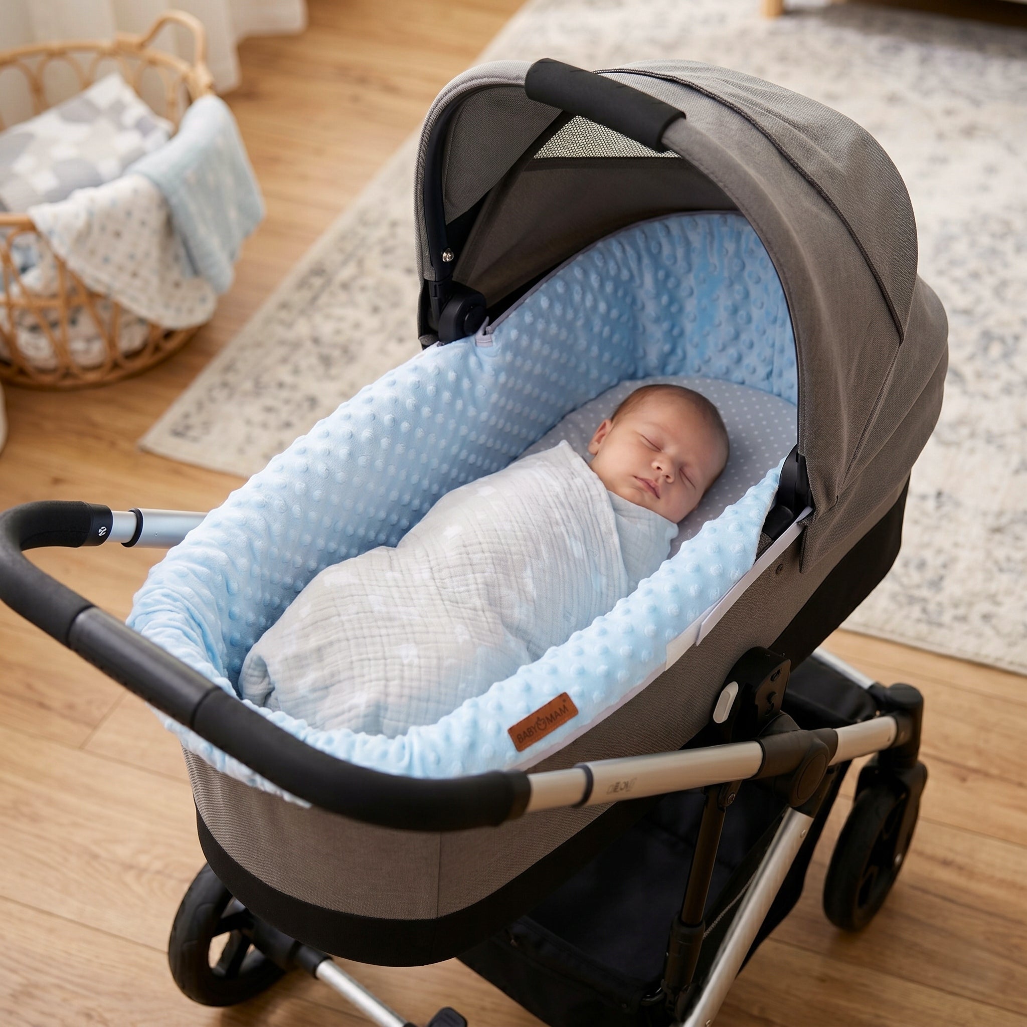 INSERT FOR GONDOLA TROLLEY WITH ZIPPER STIFFENED DOUBLE-SIDED BABYMAM Packaging status original